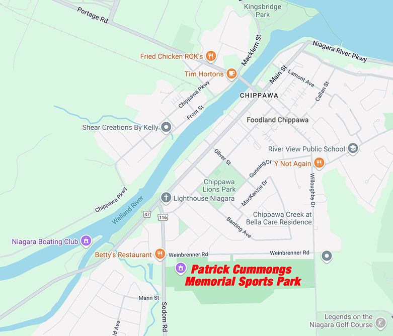 Map - Patrick Cummings Park